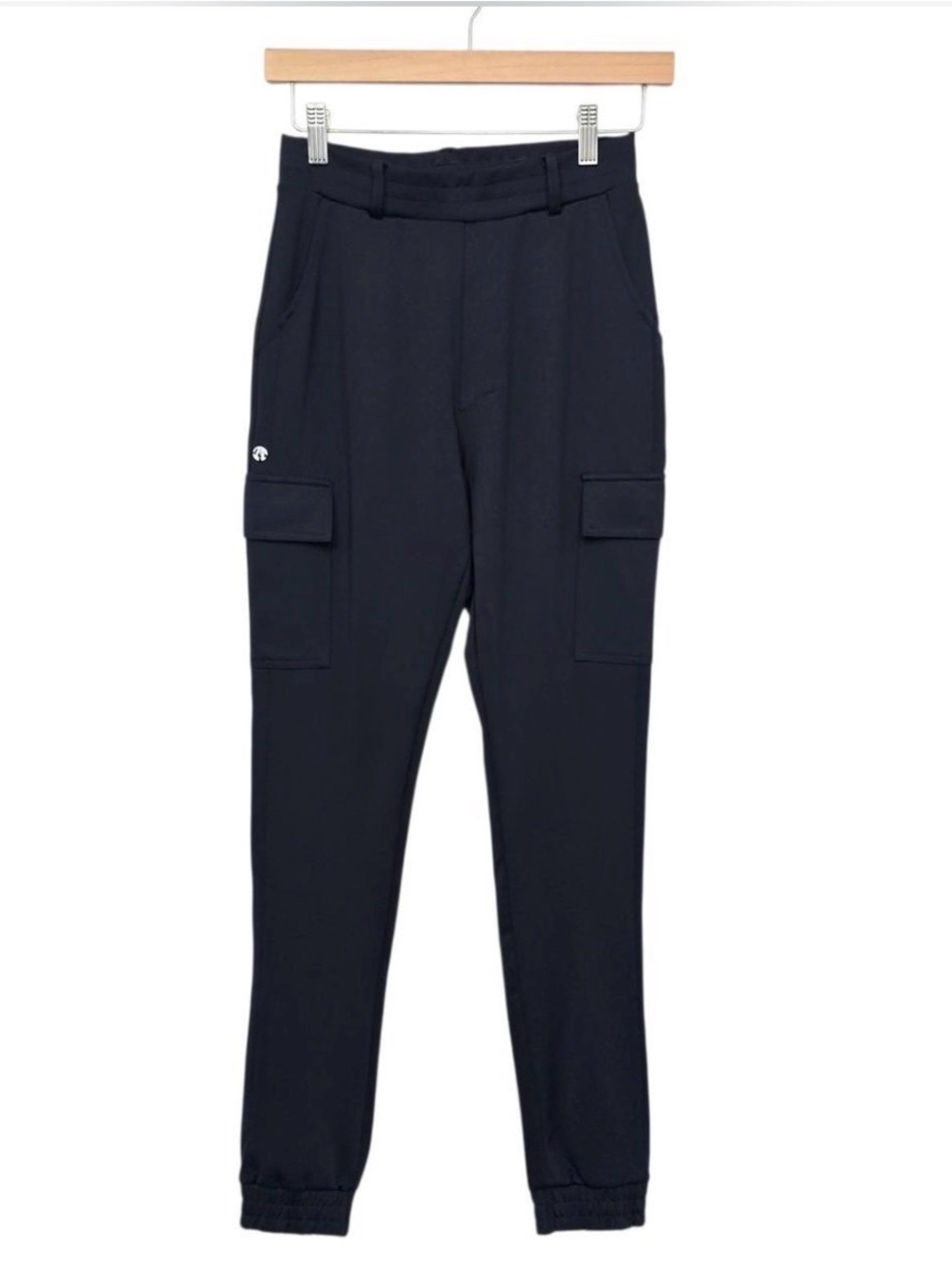 BuffBunny Black Cargo Joggers with Flap Pockets